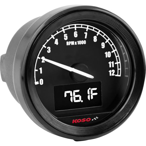 Koso North America #BA086101 - TNT-05R - Tachometer Gauge - D48