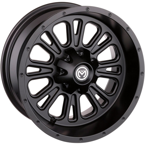 Moose Offroad - Wheel - 399X - Front - Black - 12x7 - 4/156 - 4+3
