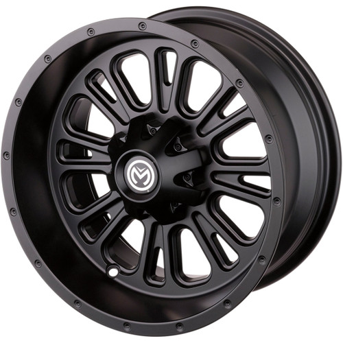 Moose Offroad - Wheel - 399X - Front - Black - 12x7 - 4/156 - 4+3