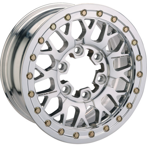 Moose Offroad - Wheel - 346X - Beadlock/6 Lug - Front/Rear - Silver - 15x7 - 6/5.5 - 5+2