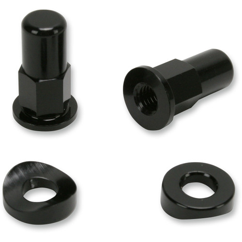 NO Toil #NTRK-005 - Rim Lock Nut/Spacer - Kit - Black