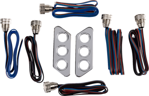Bagger Nation #PYO:TSLP-C - Taillight Kit - Chrome