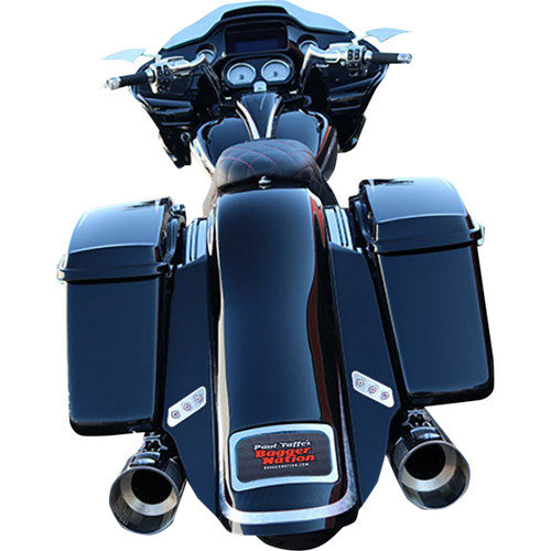 Paul Yaffe Bagger Nation #PYO:TSLP-C - Thunder-Pod Taillight Kit - Slanted - Chrome