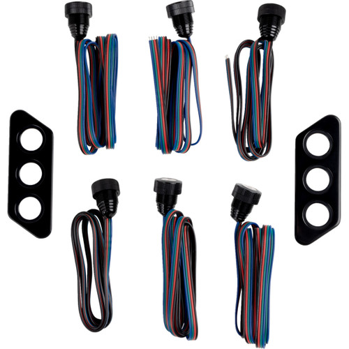 Paul Yaffe Bagger Nation #PYO:TSLP-B - Thunder-Pod Taillight Kit - Slanted - Black