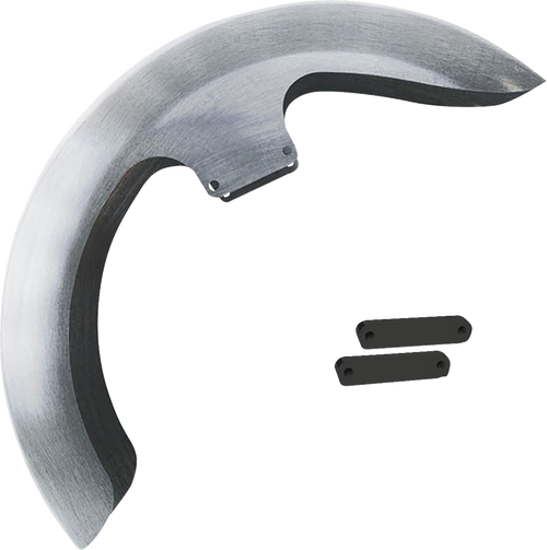 Bagger Nation #THICKY23-14L-B - Thicky Front Fender - 23" - With Black Adapters