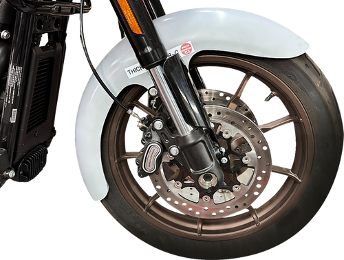 Bagger Nation #THICKY-19-LR-18L-SL - Thicky Front Fender - 19" Wheel - With Black Adaptor - M8 Low Rider S/ST