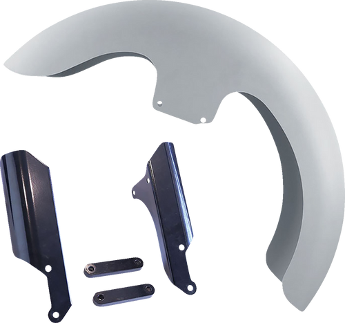 Bagger Nation #THICKY-19-LR-18L-SL - Thicky Front Fender - 19" Wheel - With Black Adaptor - M8 Low Rider S/ST