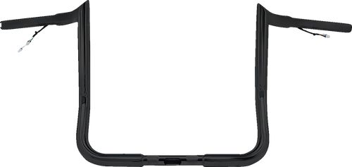 Bagger Nation #PYO:MBBPW-10 B - Pre-Wired Handlebar - Monkey Bar - 10" - Black
