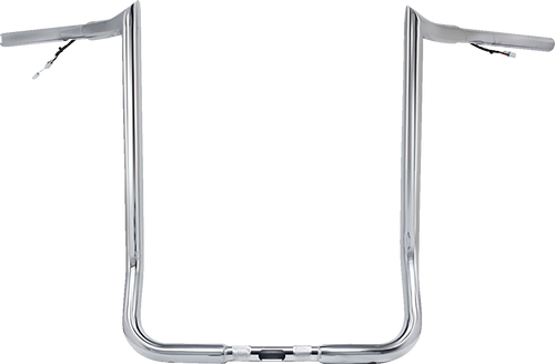 Bagger Nation #PYO:MBBPW-16 C - Pre-Wired Handlebar - Monkey Bar - 16" - Chrome