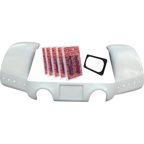 Paul Yaffe Bagger Nation #FPSFK-N-DO-5TB-B - Pro Street Rear Fender - Black Plate Frame - Dual Outlet