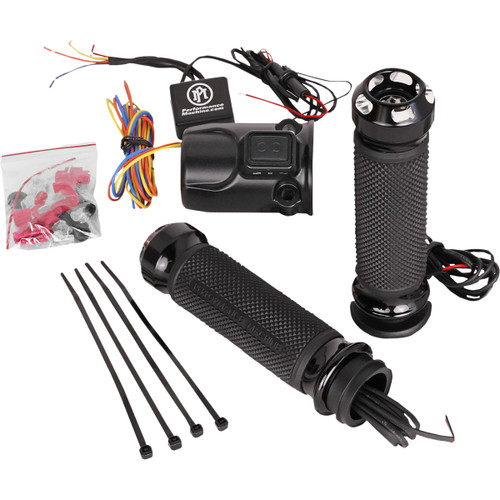 Performance Machine (PM) #0063-2095-BM - Apex Heated Grips - FLTRX - Contrast Cut