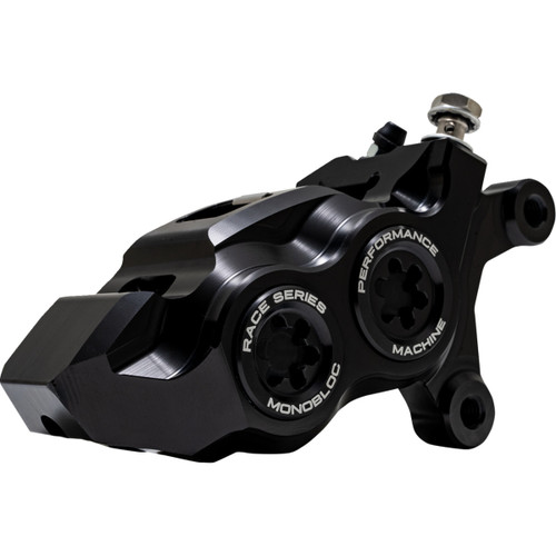 Performance Machine (PM) #0053-2958-MB - Caliper - 137 X 4B - Right - Black Anodized with Black Bore Caps