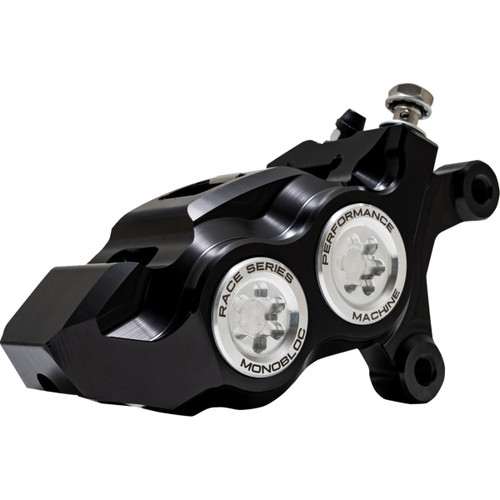 Performance Machine (PM) #0053-2958-MC - Caliper - 137 X 4B - Right - Black Anodized with Clear Bore Caps
