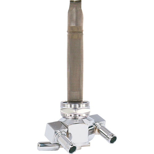 Pingel #3311-D-CH - Power Flo™ Fuel Valve - 22 mm - Hex - 90° - Chrome
