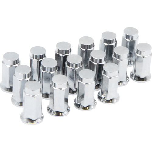 Raceline Wheels #RLUG-BX15C - Lug Nuts - Hex/Flat - M10 x 1.25/14 mm - 16 Pack