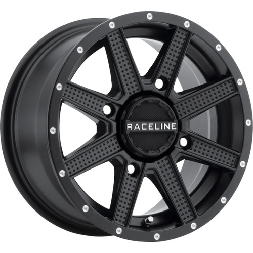Raceline Wheels #A92B-47011-47 - Wheel - Hostage - Rear - Black - 14x7 - 4/110 - 2+5 (-47 mm)