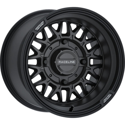 Raceline Wheels #A13B-51037-00 - Wheel - Omega - Rear - Black/Satin - 15x10 - 4/137 - 5+2