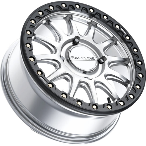 Raceline Wheels #A14SB-77012+40 - Wheel - Alpha - Front/Rear - Hyper Silver/with Black Ring - 17x7 - 5/4.5 - +40 mm