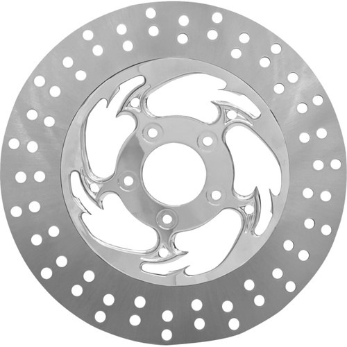 RC Components #ZSSCOG320A-85C-LF2K - Floating Brake Rotor - Front Left - Savage - 320 mm - Chrome