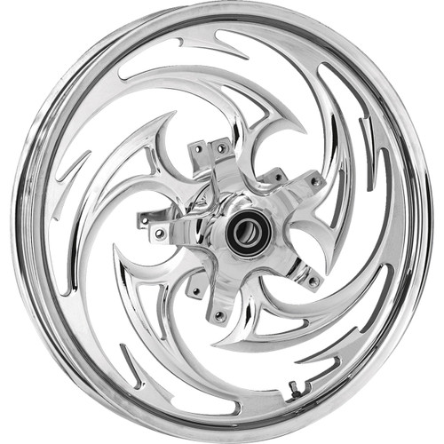 RC Components #0321350-85C925-21AC - Wheel for Stock Rotor - Savage - Front - Chrome - 21x3.5