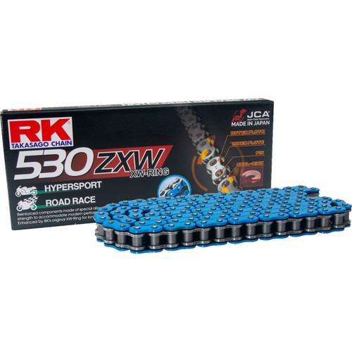 RK #BB530ZXW-120 - 530 ZXW - Drive Chain - 120 Links - Blue
