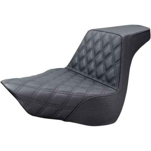 Saddlemen #818-27-172 - Step-Up Seat - Front Lattice Stitch - Black - FL/FX '18-'24