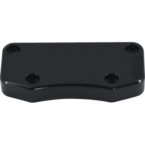 Wild 1 #WO505GB - Billet Aluminum Top Handlebar Clamp - Smooth - Gloss Black