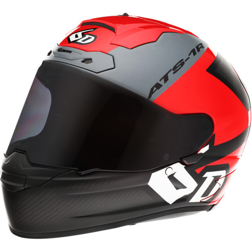 6D Helmets #30-0738 - ATS-1R Helmet - Wyman - Red/Gray - XL