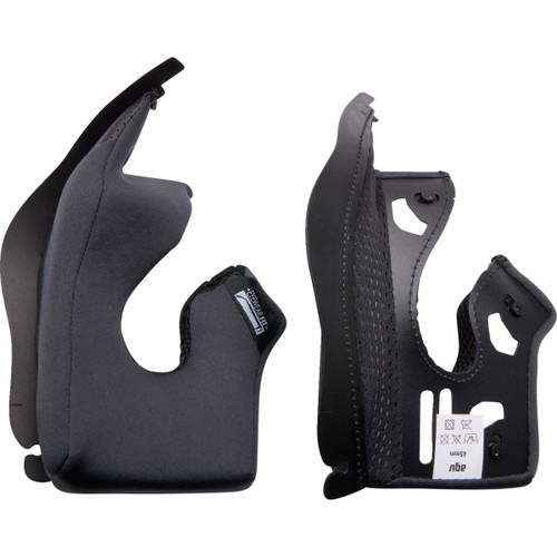 Agv K3 Cheek Pads - Gray/Black - 35 mm