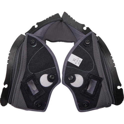 Agv Pista GP RR Cheek Pads - Gray/Cyan - XL