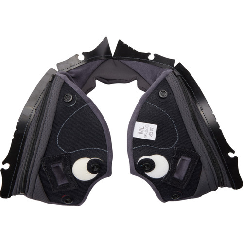 Agv Pista GP RR Cheek Pads - Gray/Cyan - 2XL