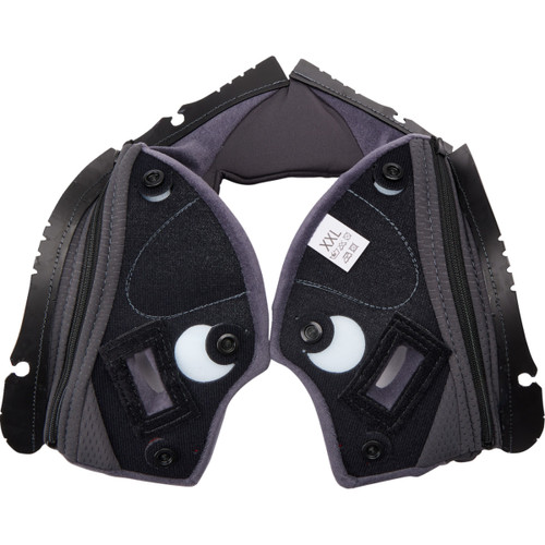 Agv Pista GP RR Cheek Pads - Gray/Cyan - 2XL