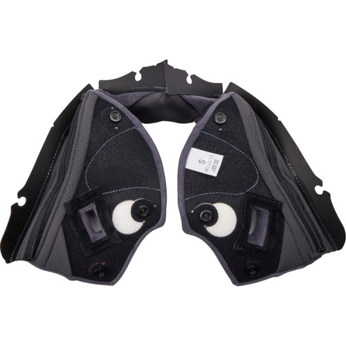 AGV #20185000564992X - Pista GP RR Cheek Pads - Gray/Yellow - 2XL