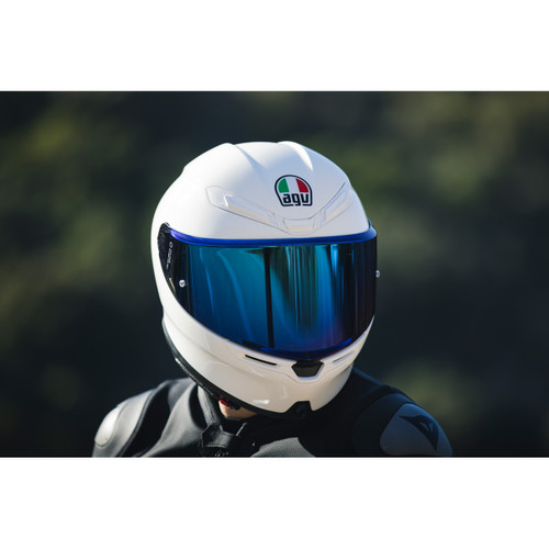 AGV #20KV32M1N1002 - K6/K6 S Shield - Pinlock® 120 MaxVision Prepared - Iridium Blue