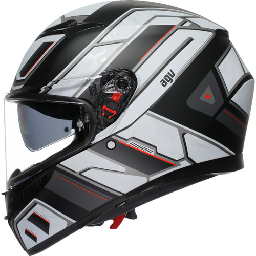 AGV #2118381004-019-XXL - K3 Helmet - Rivia - Matte Black/White - 2XL