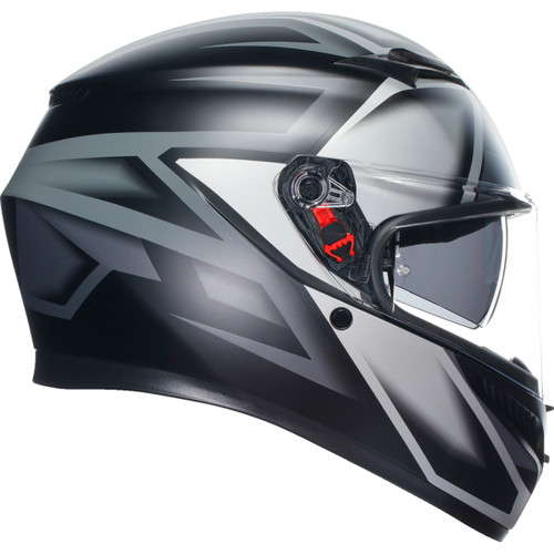 AGV #2118381004008L - K3 Helmet - Compound - Matte Black/Gray - Large