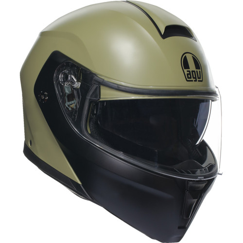 AGV #2118296002010S - Streetmodular Helmet - Mono - Matte Pastello Green/Black - Small