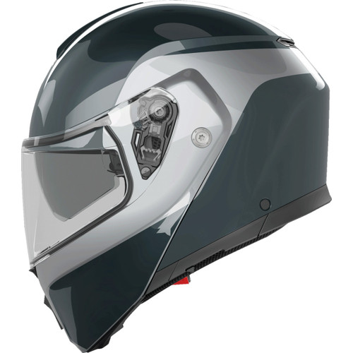 AGV #2118296002003XL - Streetmodular Helmet - Levico - Gray/Silver - XL