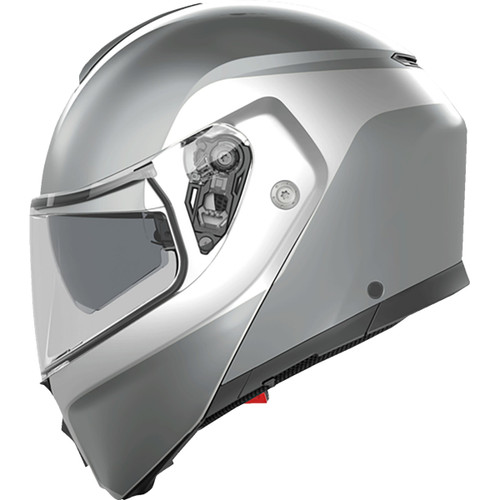 AGV #2118296002004M - Streetmodular Helmet - Levico - Double Light Gray - Medium