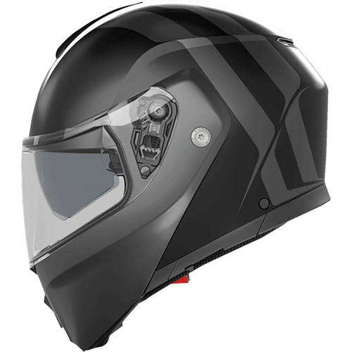 AGV #2118296002005S - Streetmodular Helmet - Resia - Matte Black/Gray - Small