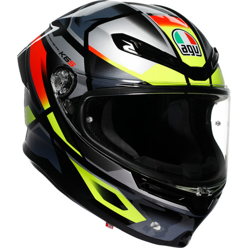 AGV #2118395002-026-M - K6 S Helmet - Erazer - Black/Red/Yellow Fluo - Medium