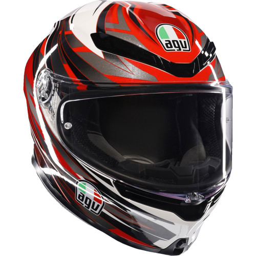 AGV #2118395002-023-XL - K6 S Helmet - Reeval - White/Red/Gray - XL