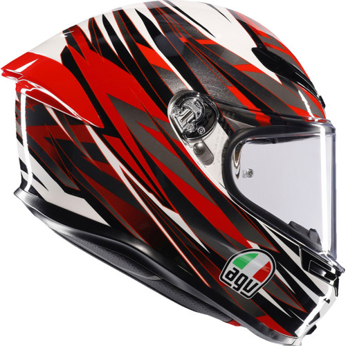 AGV #2118395002-023-XL - K6 S Helmet - Reeval - White/Red/Gray - XL