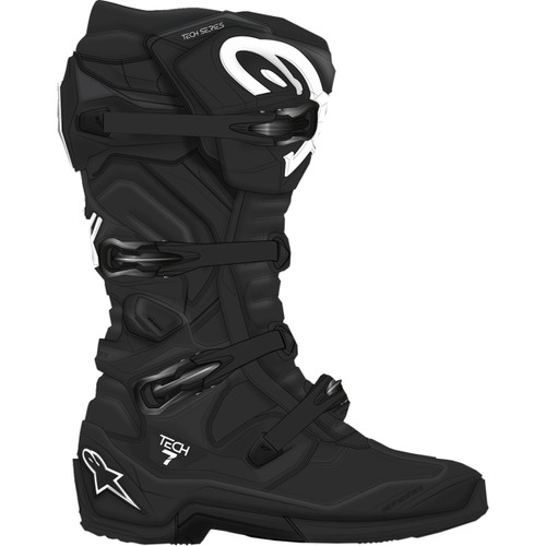 Alpinestars #2012025-10-12 - Tech 7 Boots - Black - US 12 / EU 47