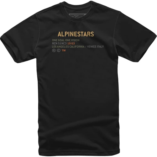 Alpinestars #1212-7200210-XL - Quest T-Shirt - Black - XL
