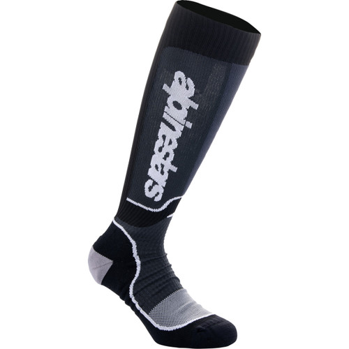 Alpinestars #4702324-12-L - MX Plus Socks - Black/White - Large
