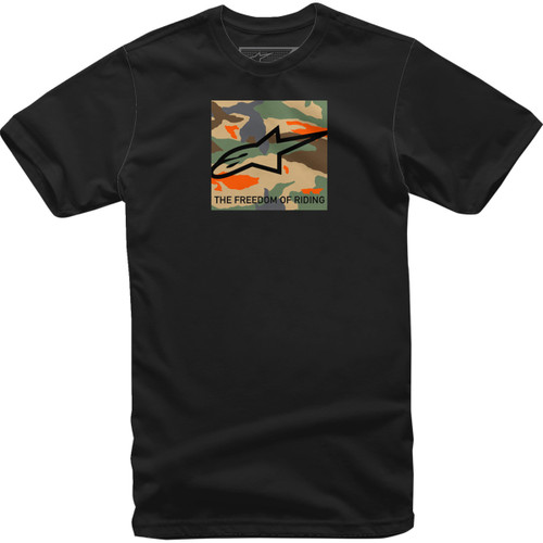 Alpinestars #1232-72220-10XL - Free Camo T-Shirt - Black - XL