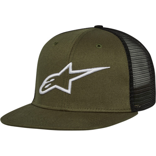 Alpinestars #1025810036910OS - Corp Trucker Hat - Military/Black - One Size