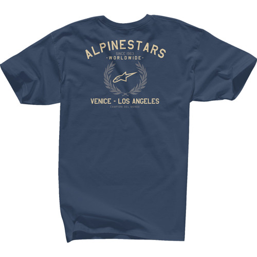 Alpinestars #12137258070L - Wreath T-Shirt - Navy - Large