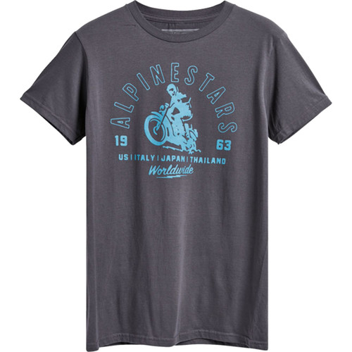 Alpinestars #123372120182XL - Sander T-Shirt - Charcoal - 2XL